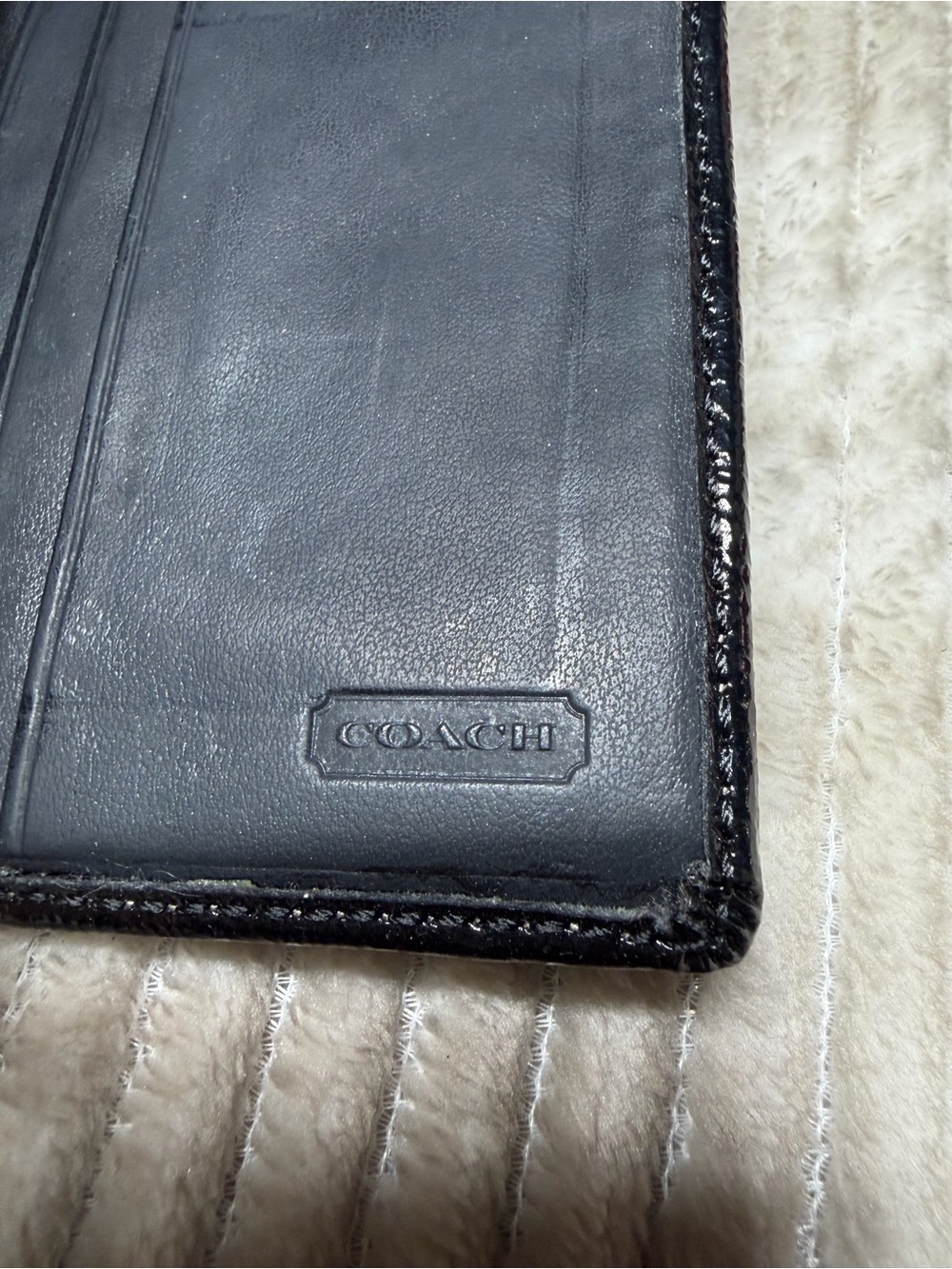 Coach Black Signature Canvas Card Case Wallet - Picture 4 of 4